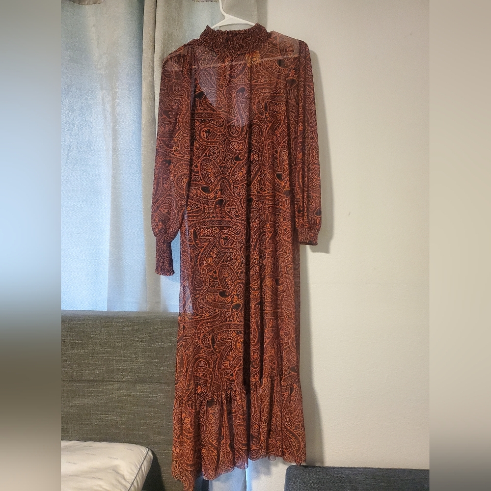 FARM Rio Long Sleeve Dress